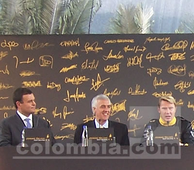 Mika Hakkinen en Bogotá - Foto: Leonardo Quimbay