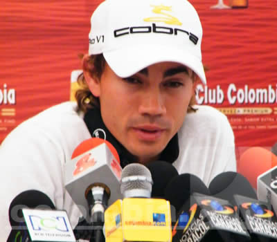 Camilo Villegas en Bogotá - Foto: Alejandra Bayona, Colombia.com