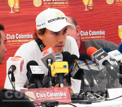Camilo Villegas en Bogotá - Foto: Alejandra Bayona, Colombia.com