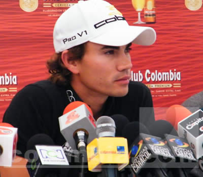 Camilo Villegas en Bogotá - Foto: Alejandra Bayona, Colombia.com
