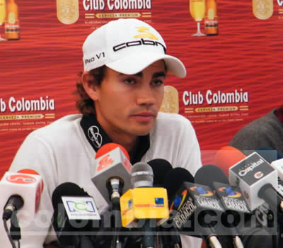 Camilo Villegas en Bogotá - Foto: Alejandra Bayona, Colombia.com
