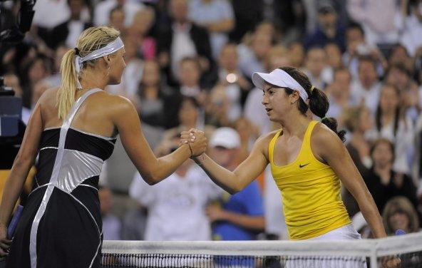 Tenistas en el US OPEN - María Sharapova y Cristine McHale. Foto: EFE