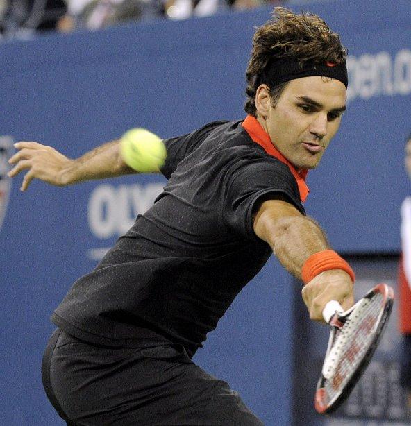 Jugadas detenidas del US Open - El número uno del mundo Roger Federer. Foto: EFE