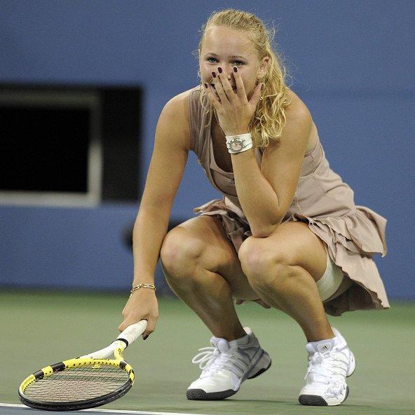 Jugadas detenidas del US Open - Tenista danesa Caroline Wosniacki. Foto: EFE