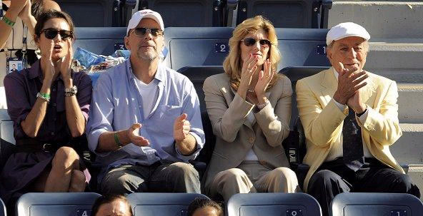 US OPEN DEL POTRO GANADOR - Bruce Willis en el público Foto: EFE