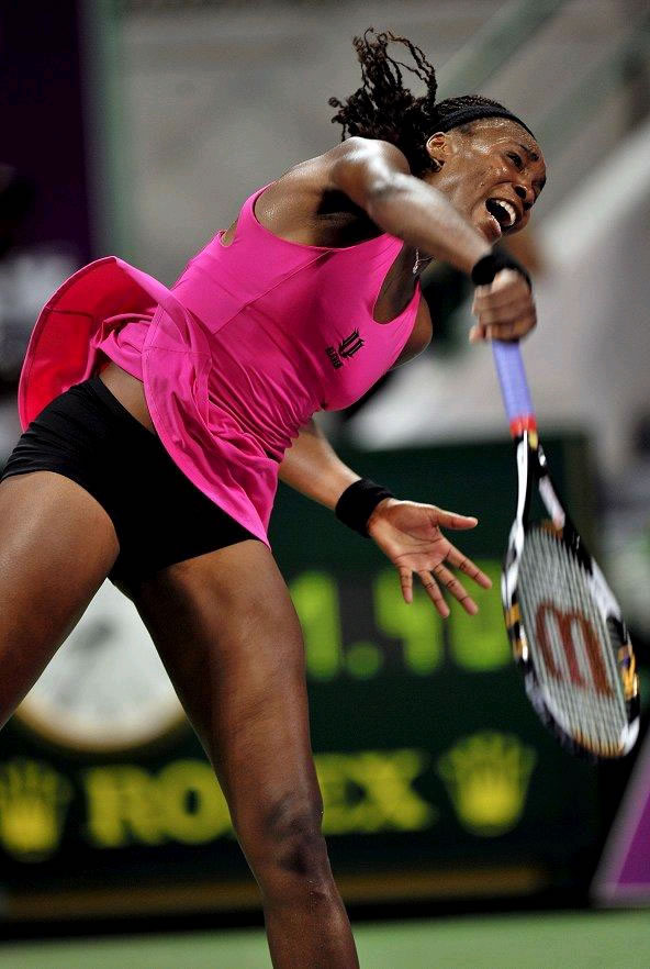 Reunión de estilos en el Master de Doha - Venus Willimas Foto EFE