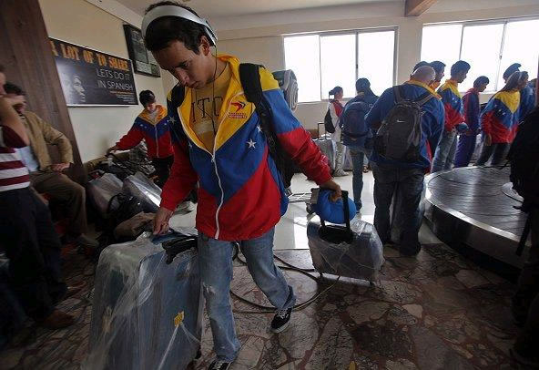 Así lucen las instalaciones en Sucre, Bolivia para los Bolivarianos - Delegación de venezuela, en su llegada a Bolivia. Foto: EFE