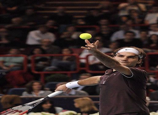 Las mejores imágenes del Master 1.000 de Bercy - Al servicio Roger Federer Foto: EFE