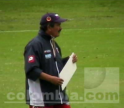 Colombia vs Paraguay / entrenamiento - Pinto observa - Foto: Edwin Gordillo