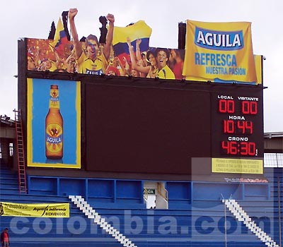 Colombia vs Paraguay / entrenamiento - Nuevo tablero electrónico - Foto: Edwin Gordillo