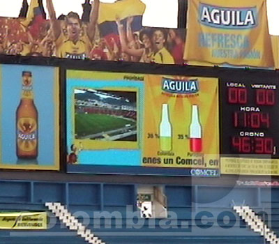 Colombia vs Paraguay / entrenamiento - Nuevo tablero electrónico - Foto: Edwin Gordillo