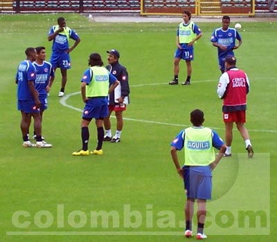 Colombia vs Paraguay / entrenamiento - Pinto, Dairo, Amaya y Amaranto - Foto: Edwin Gordillo