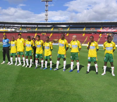 Santa Fe 1-1 Real C./ Finalización 2007 - Cartagena canta el himno - Foto:Leonardo Quimbay