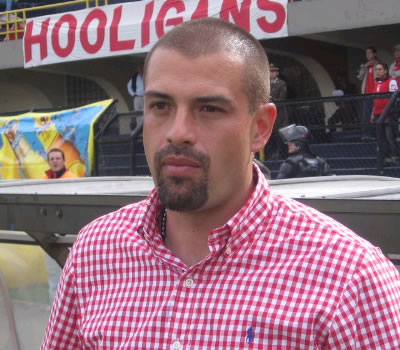 Santa Fe 1-1 Real C./ Finalización 2007 - D.T. de Santa Fe, Arturo Leyva - Foto:Leonardo Quimbay