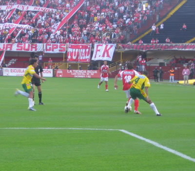 Santa Fe 1-1 Real C./ Finalización 2007 - Santa Fe intenta - Foto:Leonardo Quimbay
