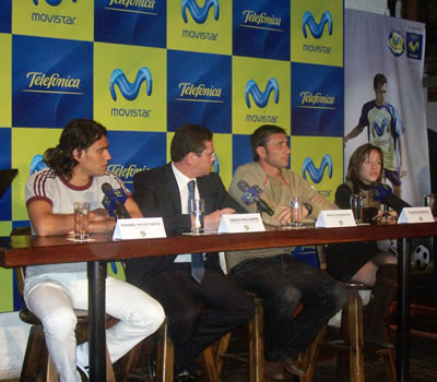 Falcao y Abbondazieri presentaron producto en Bogotá - Foto: Ana María Otalorá y Leonardo Quimbay
