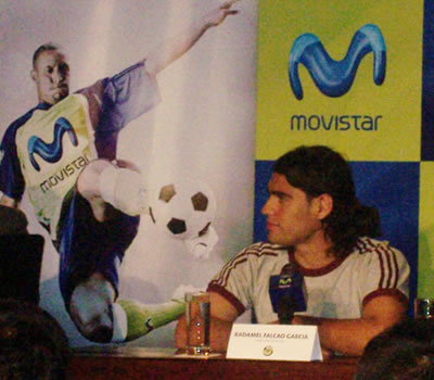 Falcao y Abbondazieri presentaron producto en Bogotá - Foto: Ana María Otalorá y Leonardo Quimbay