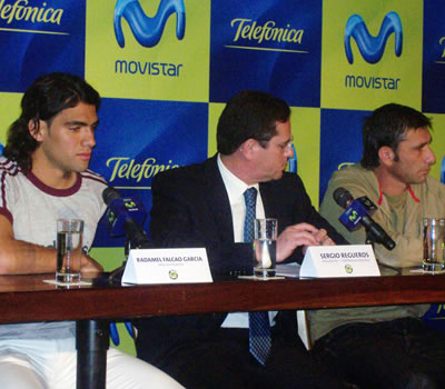Falcao y Abbondazieri presentaron producto en Bogotá - Foto: Ana María Otalorá y Leonardo Quimbay