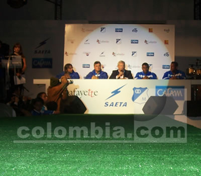 Presentación de Millonarios para el Finalización 2008 - Foto: Leonardo Quimbay
