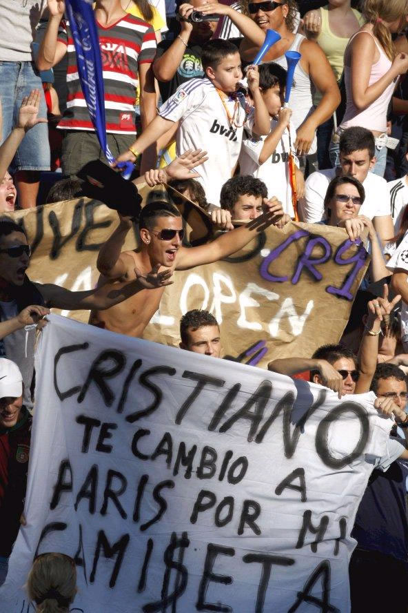 Cristiano Ronaldo en su presentación con el Real Madrid - Foto: EFE