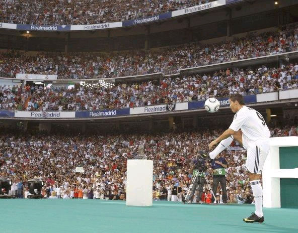 Cristiano Ronaldo en su presentación con el Real Madrid - Foto: EFE