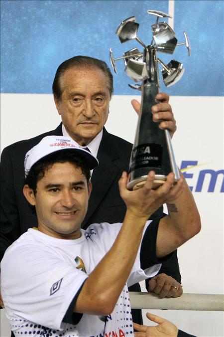 Final Copa Suramericana - Claudio Bieler, goleador del torneo. Foto: EFE