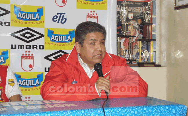 Los nuevos tripulantes del 'Expreso Rojo' - Armándo Farfán. Presidente de Independiente Santa Fe Foto: Edwin Cañón
