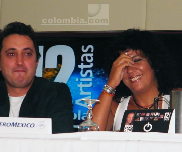 Rueda de prensa con artistas del Concierto Alberto Plaza 25 a�os. Foto Colombia.com