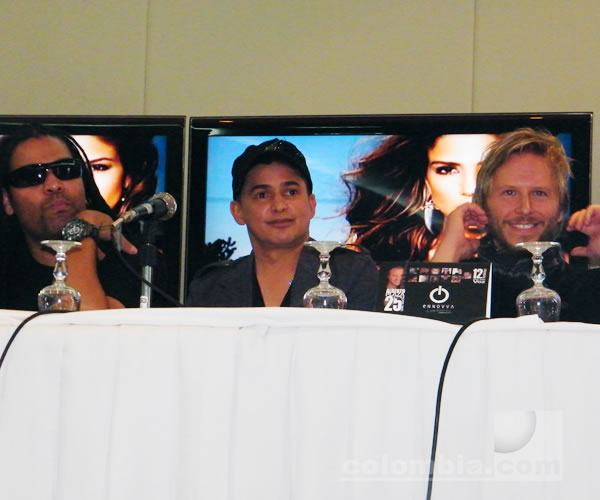 Rueda de prensa con artistas del Concierto Alberto Plaza 25 a�os. Foto Colombia.com