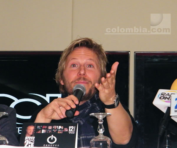 Rueda de prensa con artistas del Concierto Alberto Plaza 25 a�os. Foto Colombia.com