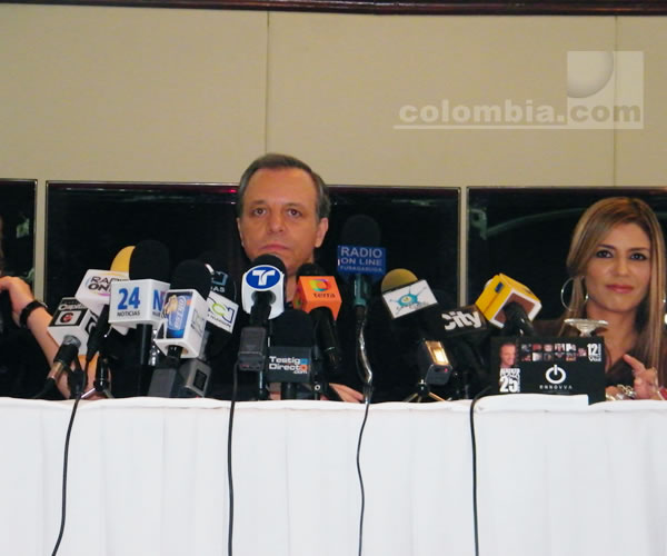 Rueda de prensa con artistas del Concierto Alberto Plaza 25 a�os. Foto Colombia.com