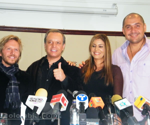Rueda de prensa con artistas del Concierto Alberto Plaza 25 a�os. Foto Colombia.com